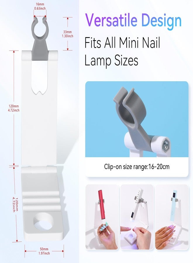 Makartt UV Nail Lamp Stand: Foldable, 360° Adjustable Rotation, Portable, Handsfree, Convenient for Gel Nails Polish Painting Home Salon Manicure - Image 4